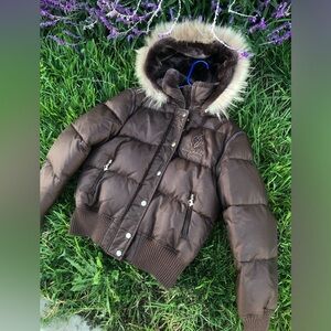 baby phat y2k brown jacket / vest